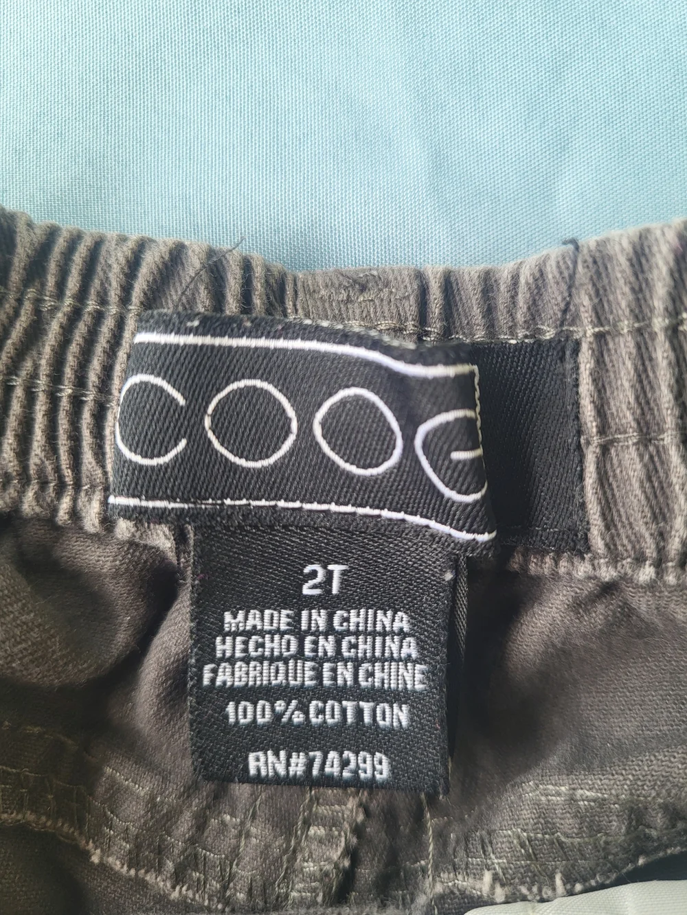 COOGI Kids Dark Gray Elastic Cuff Jeans